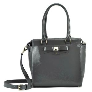 Kate Spade Grey Leather Satchel Purse